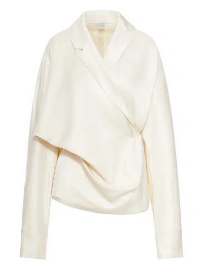 TOTÊME TOTEME DRAPED BLOUSE