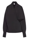 Totême Toteme Draped Blouse In Black