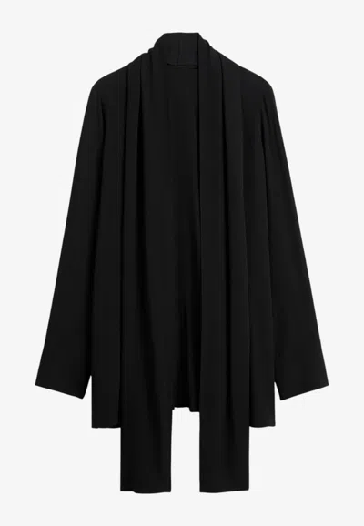 Totême Draped Blouse With Scarf In Black