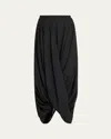 Totême Draped Cocoon Maxi Skirt