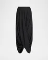 Totême Draped Cocoon Maxi Skirt
