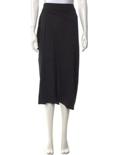 Pre-owned Totême Draped Fine Knit Skirt Midi Length Skirt In Black