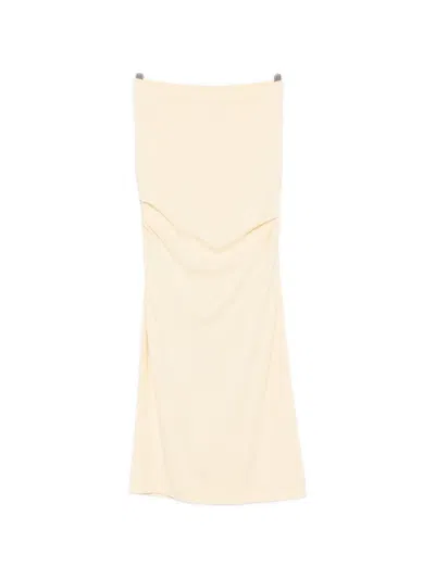 Totême Draped Jersey Maxi Skirt In Multi
