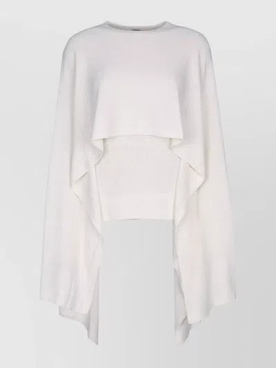 Totême Draped Knit Cape Long Sleeves
