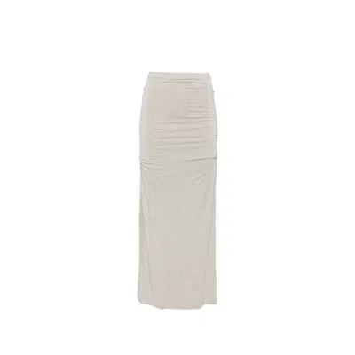 Totême Draped Maxi Skirt In Gray