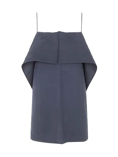 Totême Toteme Draped Silk Cami Clothing In Blue
