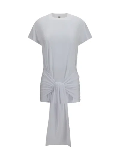 Totême Toteme Draped-waist Jersey T-shirt In White