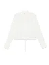 Totême Drawstring-hem Shirt In White