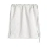 Totême Drawstring Miniskirt In White