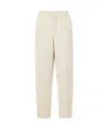 Totême Valais Embroidered Cashmere Track Pants In Neutral