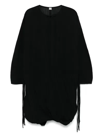 Totême Drawstring-waist Dress In Black