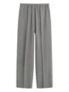 Totême Drawstring Wool Trousers In Gray