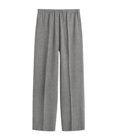 TOTÊME DRAWSTRING WOOL TROUSERS