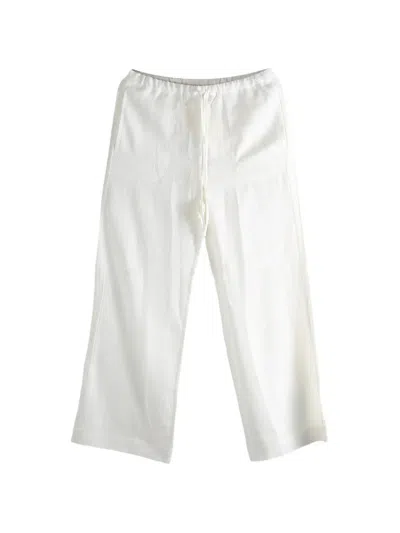 Totême Drawstring-fastening Trousers In White