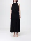 Totême Dress Toteme Woman Color Black In Animal Print