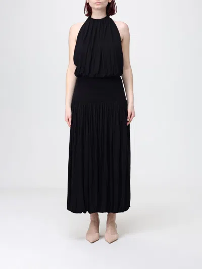 Totême Dress Toteme Woman Color Black In Animal Print