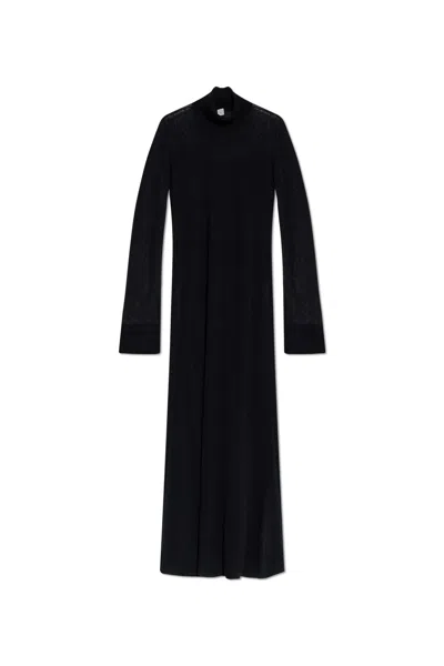 Totême Toteme Dress With Flared Sleeves In Black