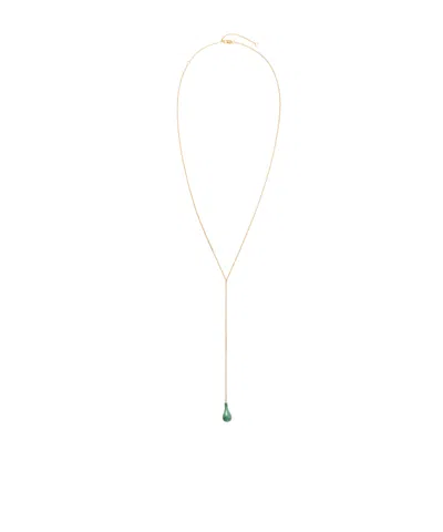 Totême Drop-pendant Necklace In Green