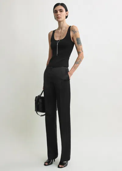 Totême Easy Raw Edge Trousers Black