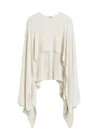 Totême Toteme Ecru Knitted Cape In Neutral