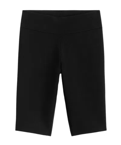 Totême Elastic Knee-length Shorts In Black