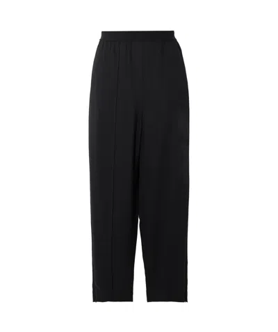 Totême Stretch-crepe Tapered Pants In Black