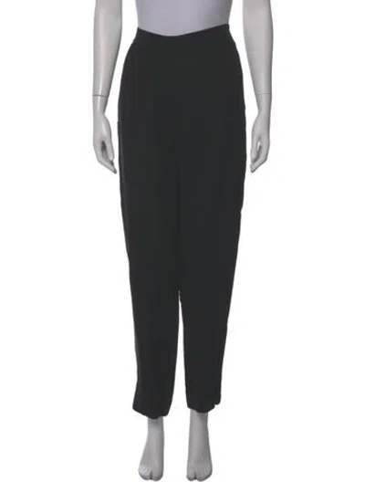 Pre-owned Totême Elastic Waist Lounge Trousers Straight Leg Pants In Black