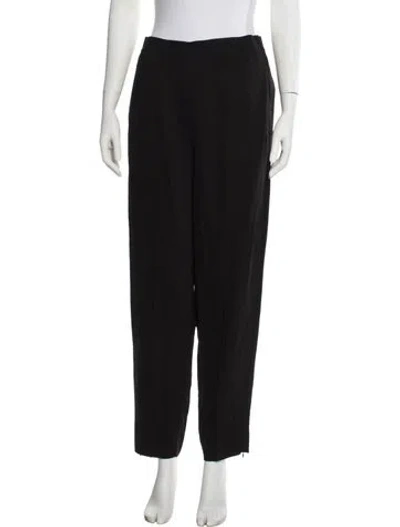 Pre-owned Totême Elastic Waist Lounge Trousers Straight Leg Pants In Black