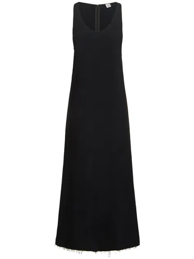 Totême Elegant Long Black Dress For Any Occasion In Blue