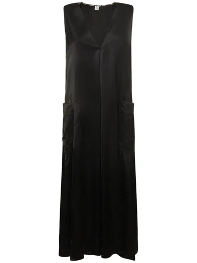 Totême Elegant Long Black Dress For Special Occasions
