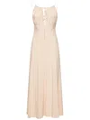 Totême Elegant Long Dress Without Sleeves In Beige In Neutral