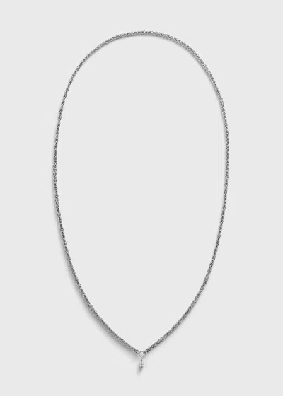 Totême Elongated Byzantine Necklace Silver