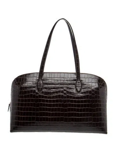 Pre-owned Totême Embossed Leather Day In Brown