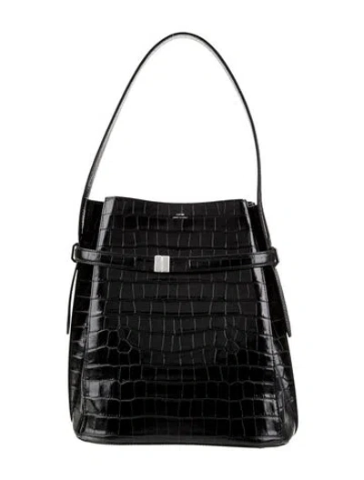 Pre-owned Totême Embossed Leather Tote In Blue