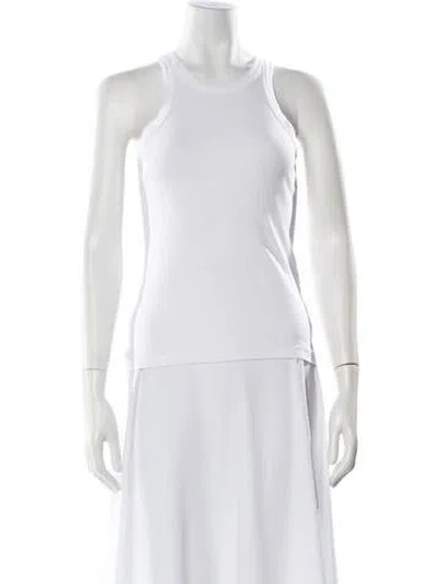Pre-owned Totême Espera Rib Tank Crew Neck Top In White