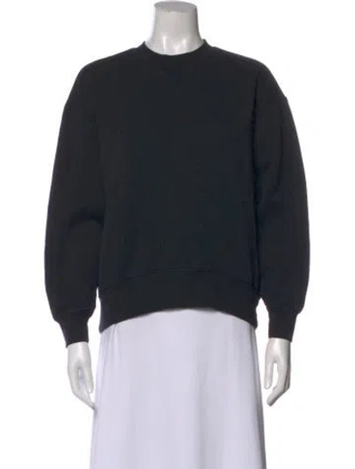 Pre-owned Totême Eurora Crew Neck Sweatshirt In Black