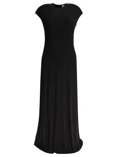 Totême Toteme Jersey Long Dress In Black