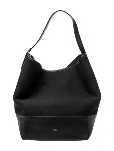Pre-owned Totême Felt Tote In Black
