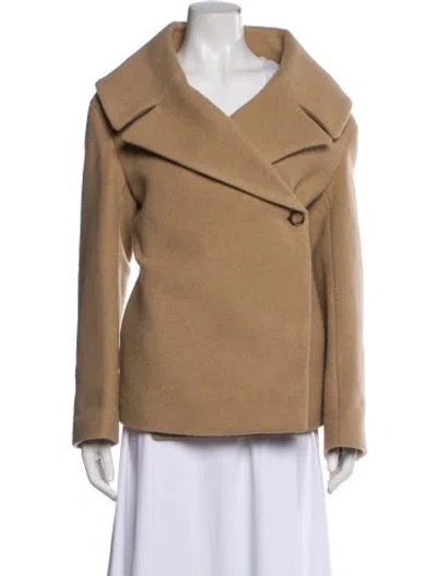 Pre-owned Totême Felt Wrap Wool Parka In Neutral