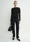 Totême Fine Crew Knit Midnight In Blue