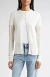 Totême Toteme Fine Knit Cardigan In White
