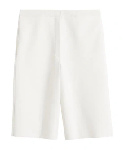 Totême Fine-knit Shorts In White