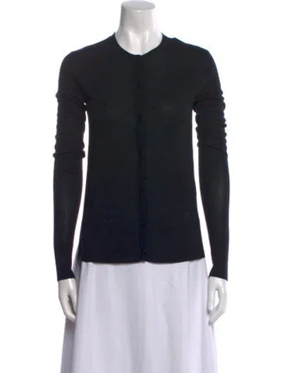 Pre-owned Totême Fine Knit Wool Sweater In Black