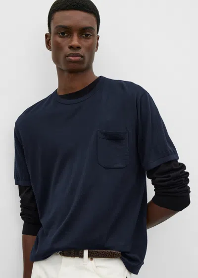 Totême Fine T-shirt Navy In Blue