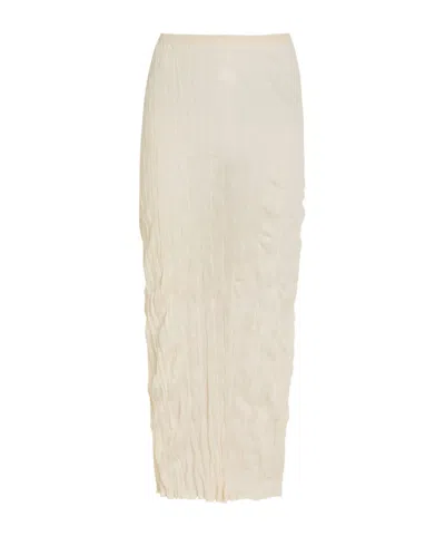 Totême Fine-knit Maxi Skirt In Nude