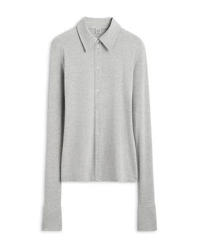 Totême Fitted Jersey Shirt In Multi
