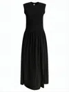 Totême Toteme Women Black Organic Jersey Sleeveless Tee Dress In Black