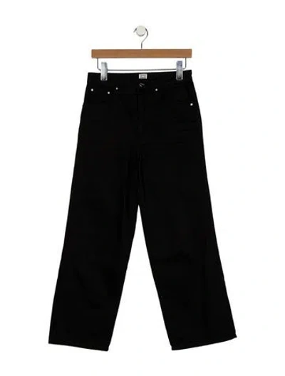 Pre-owned Totême Flair Wide Leg Jeans In Black