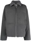 Totême Toteme Flannel Puffer Jacket Clothing In Grey