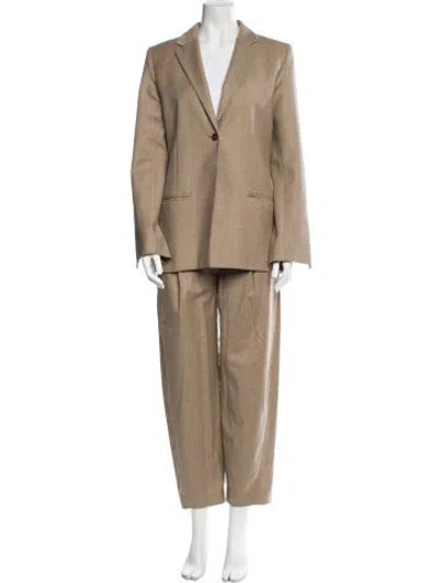 Pre-owned Totême Flannel Wool Pantsuit In Neutral
